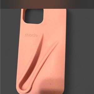 Rhode pink soft touch silicone phone case